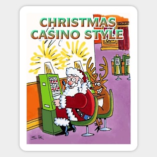 Christmas Casino Style Sticker